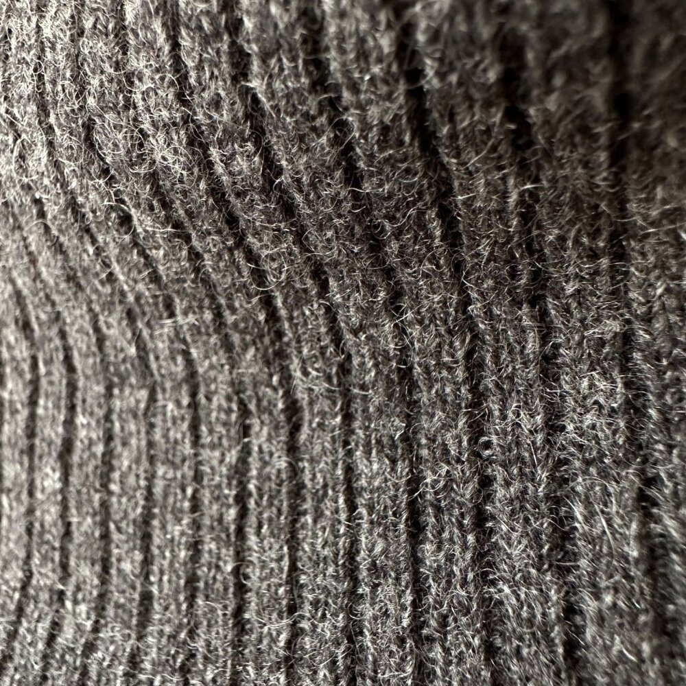 Saks Fifth Avenue Cashmere Cowl Neck Sweater Grey Quiet Luxury Minimalist Size M - Picture 4 of 7